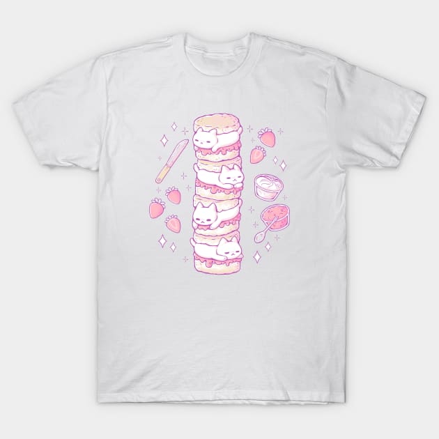 Cute Cat Scones T-Shirt by xMorfina